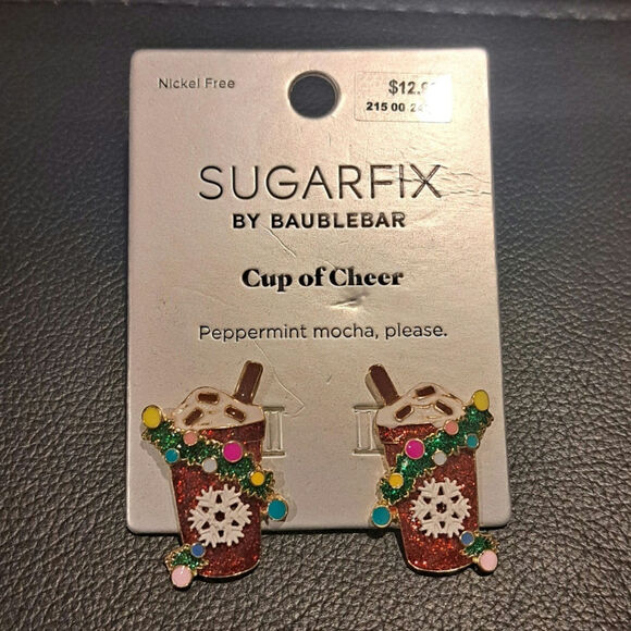 Sugarfix by Baublebar Jewelry - SUGARFIX by Baublebar Cup of Cheer Holiday Post Earrings